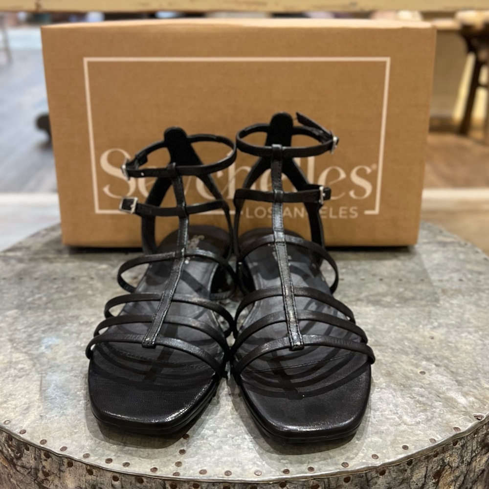Seychelles Black Gladiator Sandals